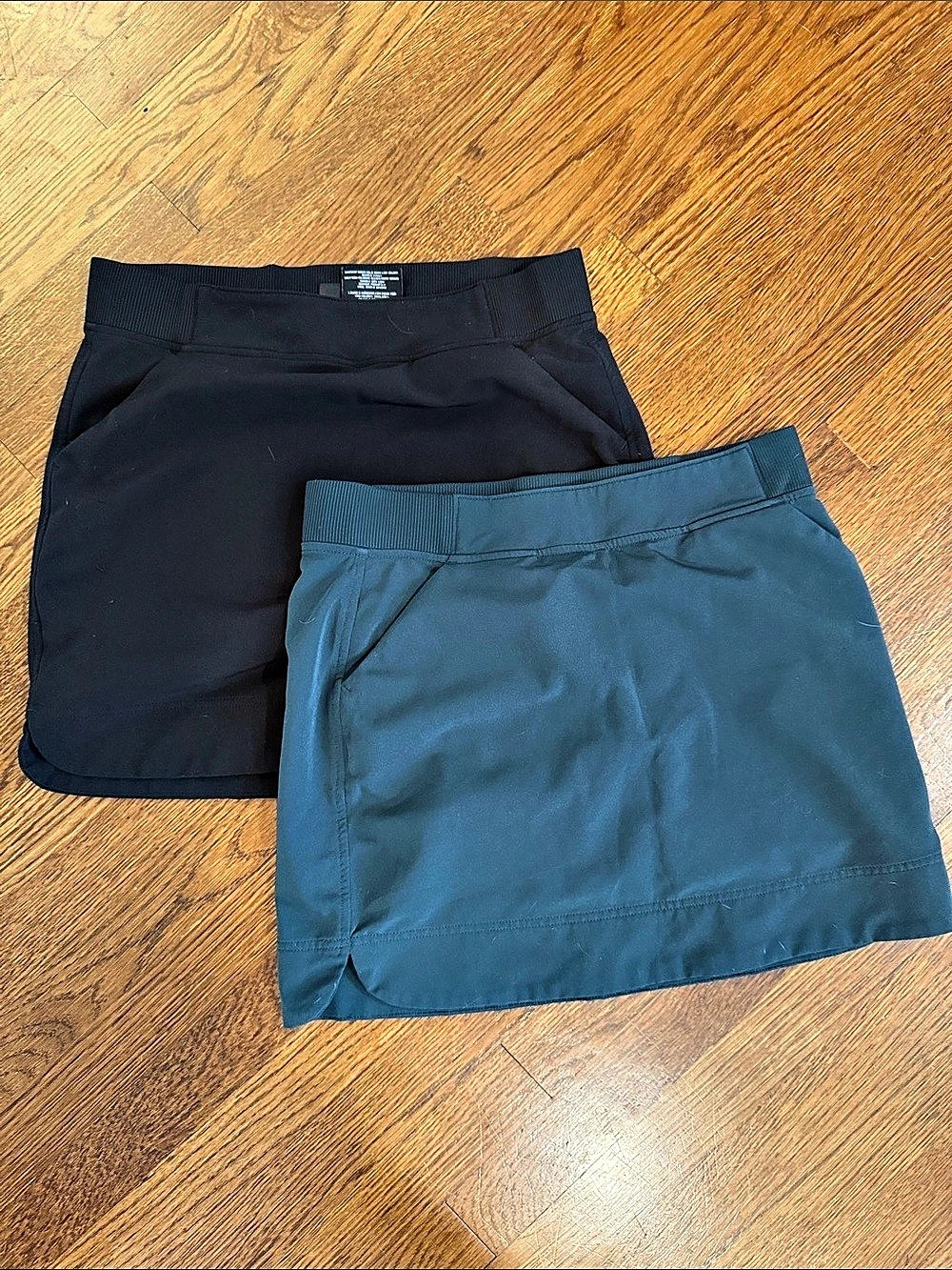 32 Degrees Cool Active Skort Women Small Mini Skirt Set Black & Blue Small